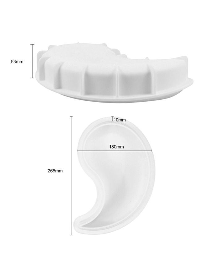 Yin Yang Cake Mould White 265x180x53mm - Image 4