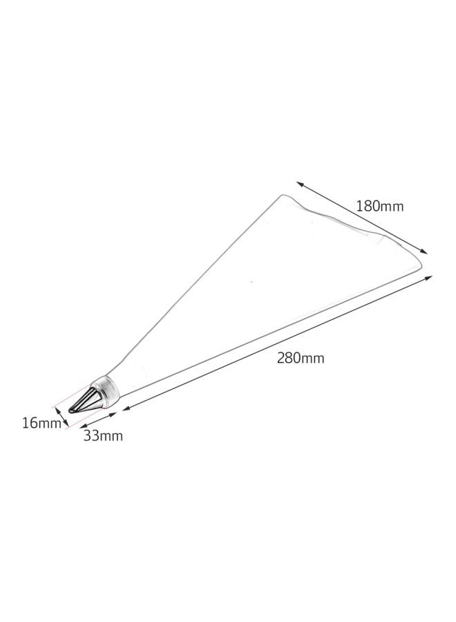 DIY Cake Decorating Icing Cone With Nozzels White