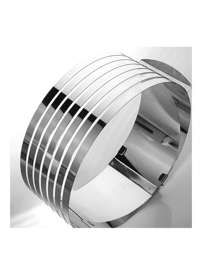 قطاعة كيك قابلة للتعديل من الستانلس ستيل فضي 200مم - Image 4