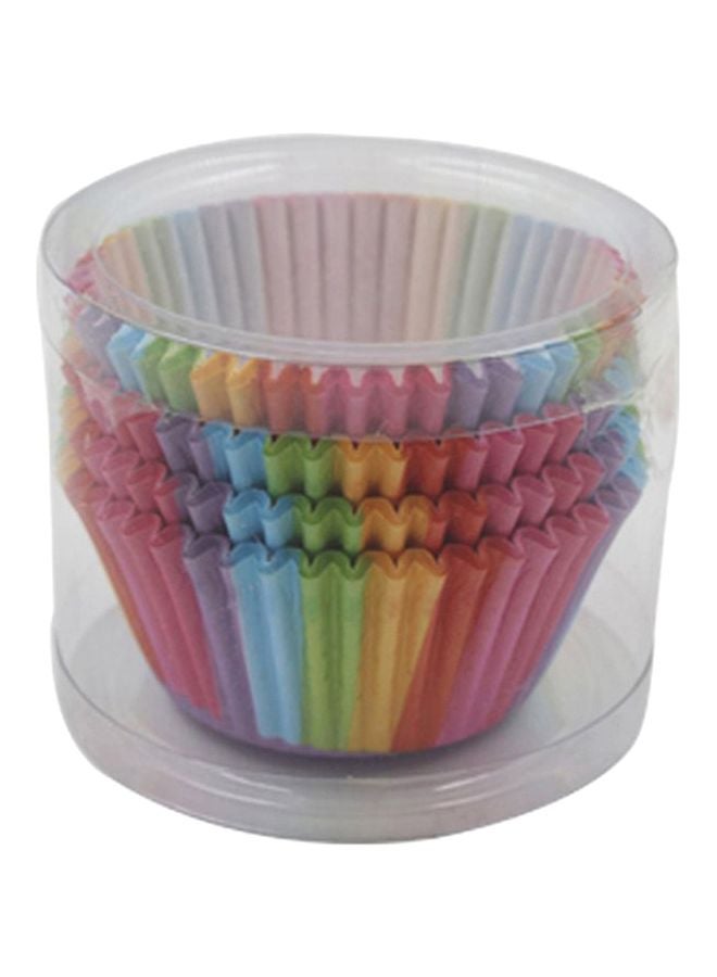 Generic 100-Piece Cup Cake Case Set Multicolour 68x68x32mm  - Image 5