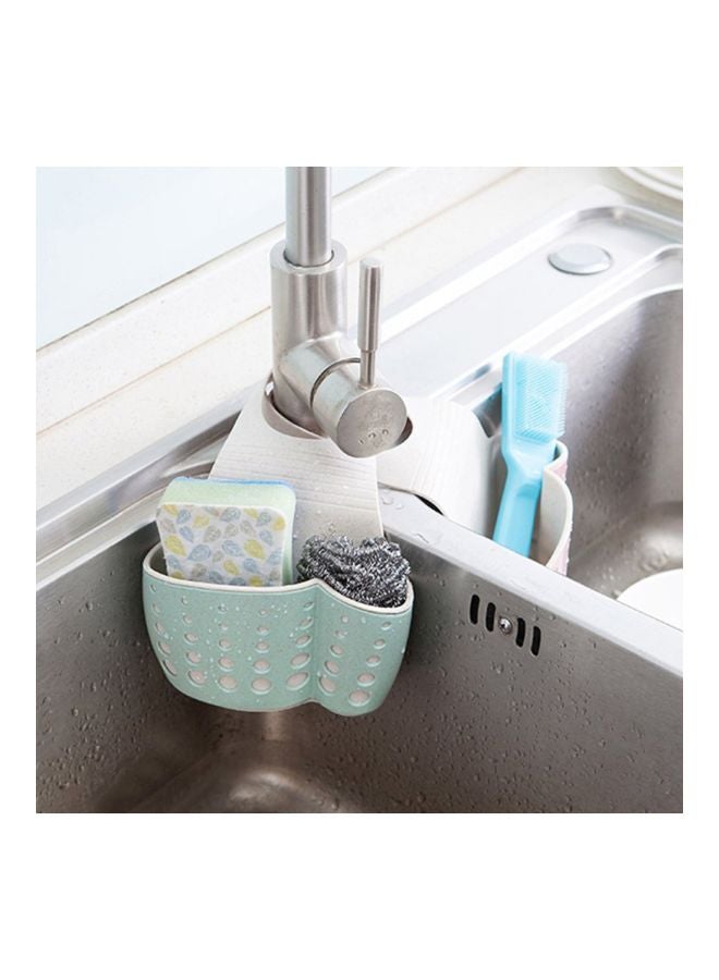 Plastic Sink Organizer Green/White 12x5x25cm - Image 2