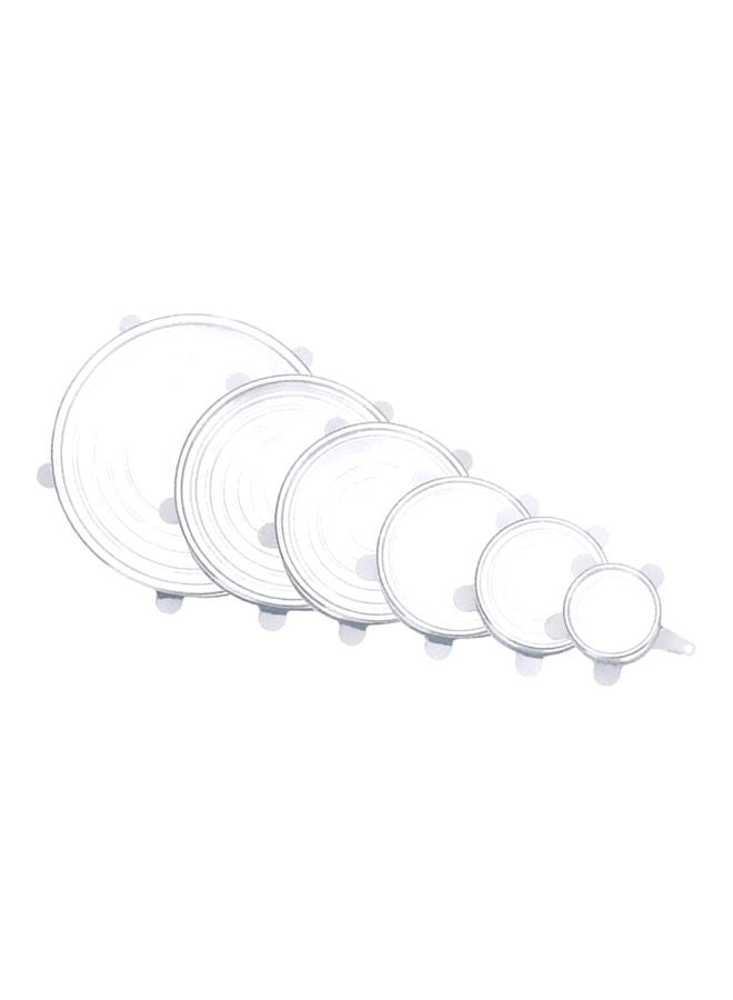6-Piece Reusable Heating Lid Set White - Image 1