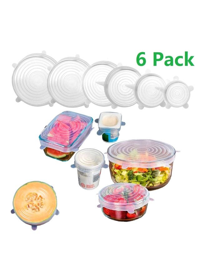 6-Piece Reusable Heating Lid Set White - Image 2