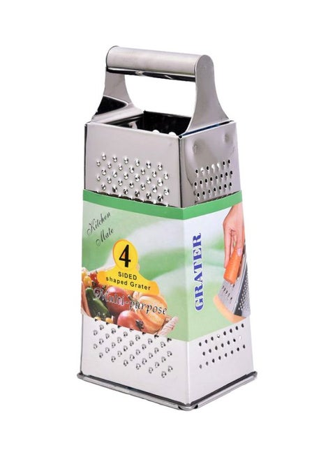 4 Sided Multi Purpose Grater Silver 23x10centimeter