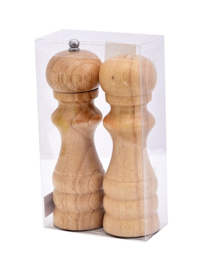 Safa 2-Piece Salt And Pepper Mills Beige 140ml
