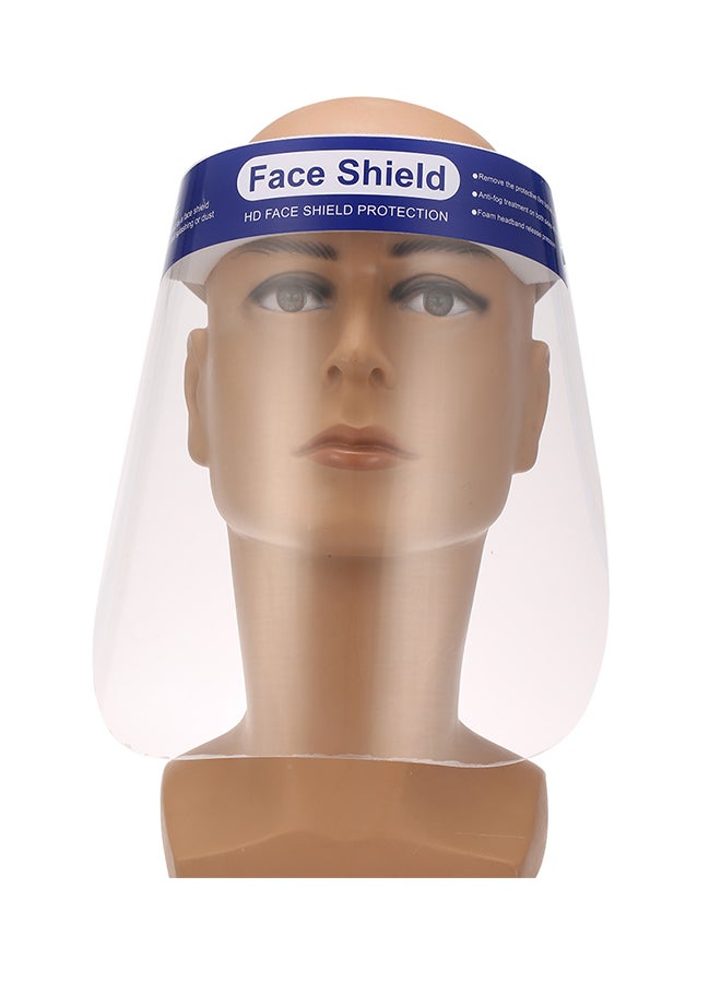 5-Piece Protective Isolation Protective Face Shield Clear 35 x 25 x 5cm - Image 1