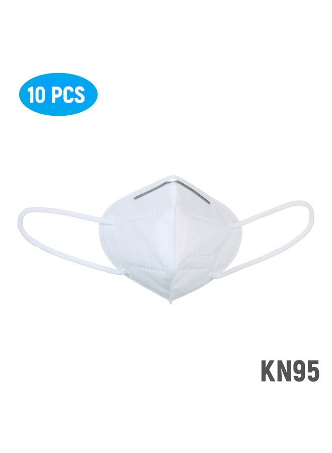 مجموعة كمامات وجه KN95 من 5 طبقات للاستعمال لمرة واحدة - 10 قطع - Image 2