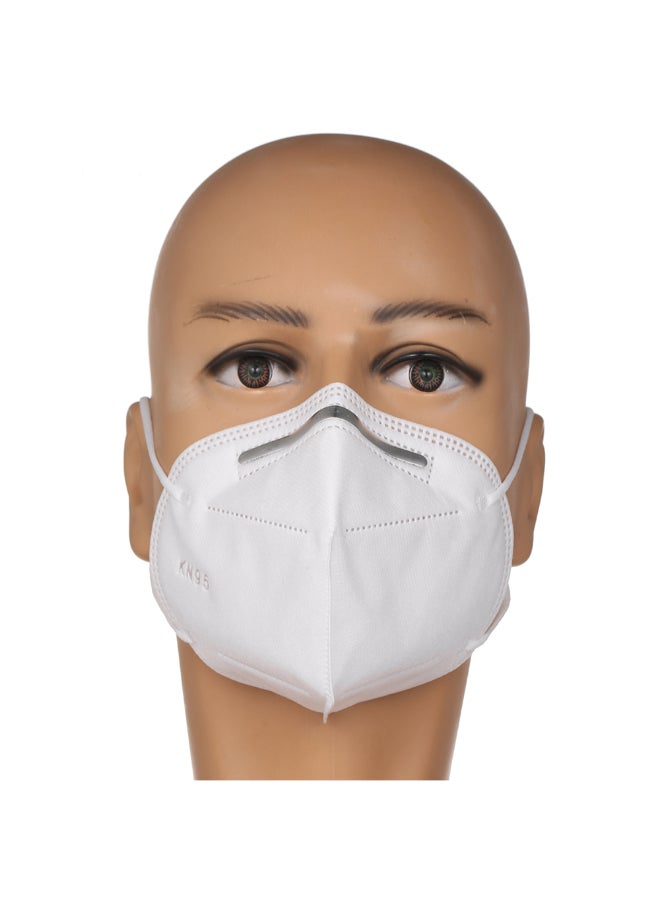 Disposable KN95 Soft Breathable Safety Mask White 16.5x10.5x1.8cm - Image 2