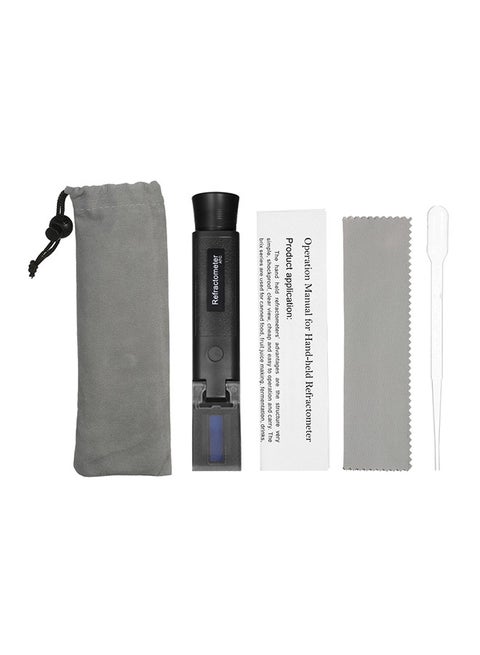 Handheld Alcohol Refractometer Black 155 x 28mm