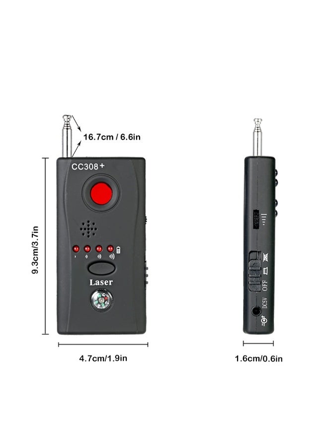 Generic - Wireless Hidden Camera Detector Black 9.3 x 4.7centimeter - Image 1