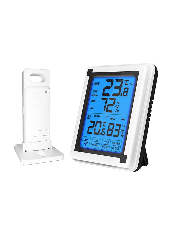 ماركة غير محددة مقياس رطوبة لاسلكي بشاشة LCD. أبيض  - Image 1