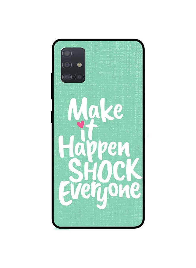Theodor Protective Case Cover for Samsung Galaxy A71 Green/White