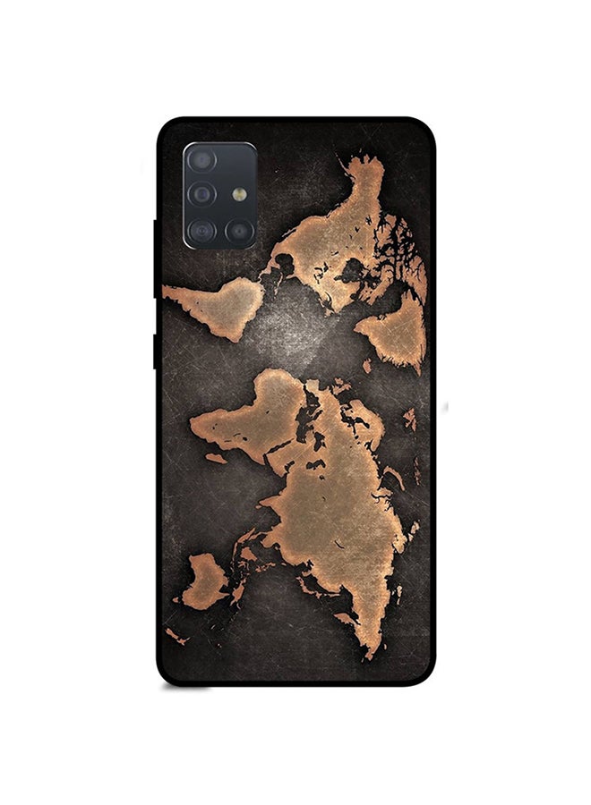 Theodor Protective Case Cover for Samsung Galaxy A71 Black/Beige