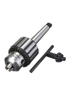 Generic Mini Carbide Steel Self Tighten Lathe Drill Chuck Silver/Black  - Image 1
