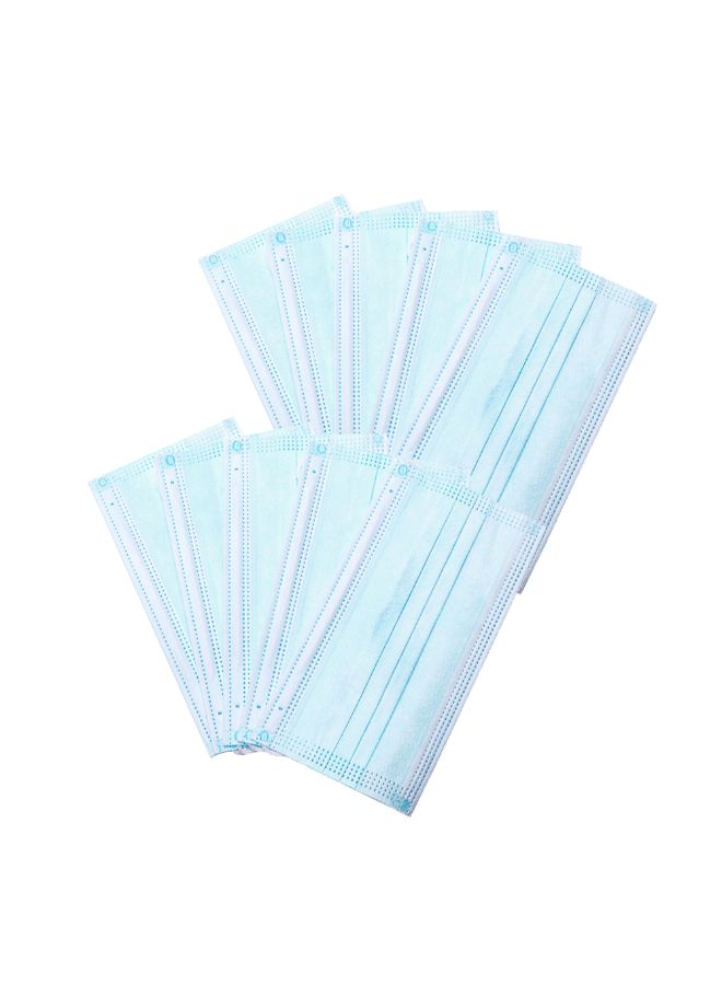 10-Piece 3-Layer Disposable Face Mask