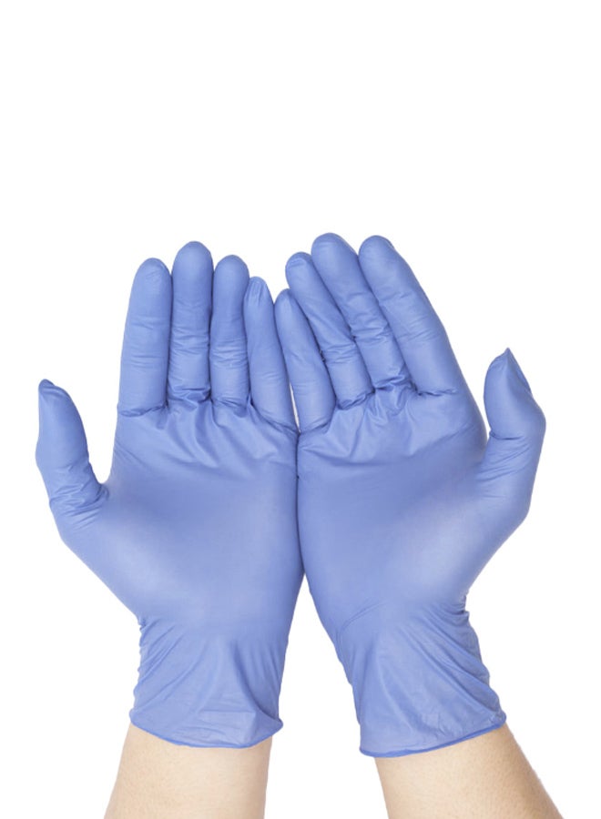 50-Piece Disposable Gloves Blue M  - Image 2