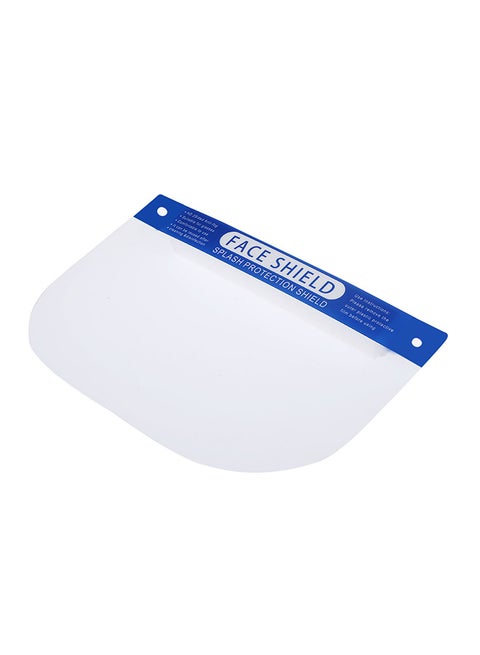 5-Piece Droplet Proof Full Protective Face Shield Clear 32.5 x 21.5 x 2.5cm