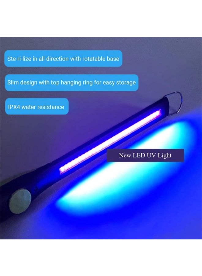 Waterproof Portable Multifunction Rechargeable UV Light Black 38 x 4.5 x 4centimeter - Image 3