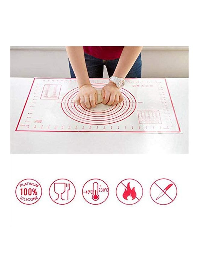 روبيك لوح عجن من السيليكون أبيض/أحمر 80x60Ø³Ù†ØªÙŠÙ…ØªØ± - Image 3