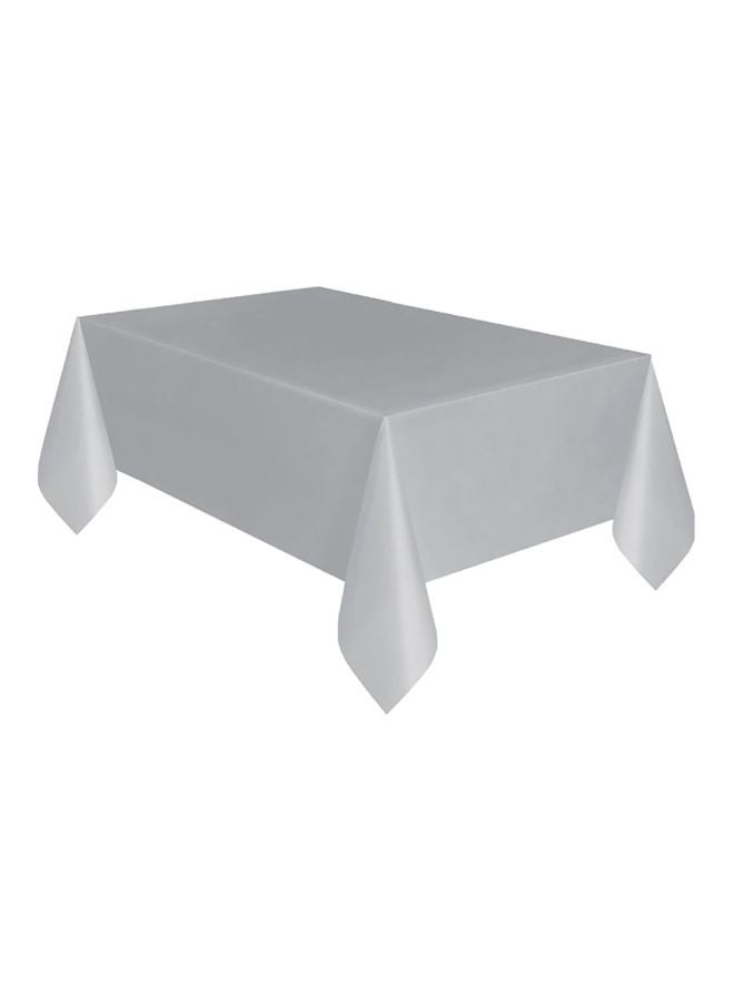 Disposable Plastic Table Cloth Grey 137x183mm  - Image 1