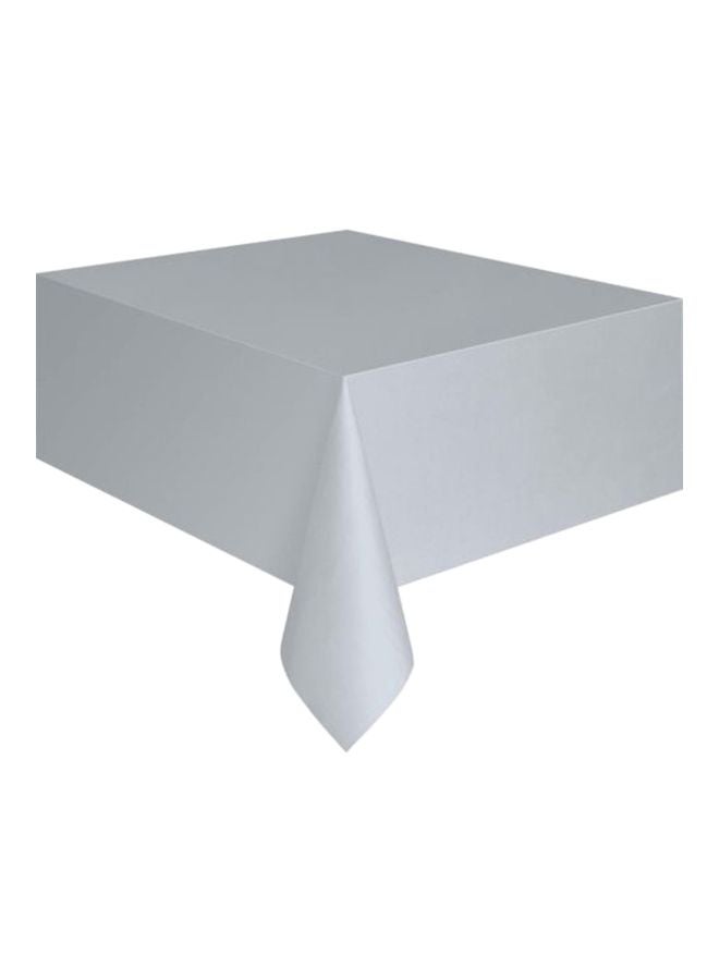 Disposable Plastic Table Cloth Grey 137x183mm  - Image 3