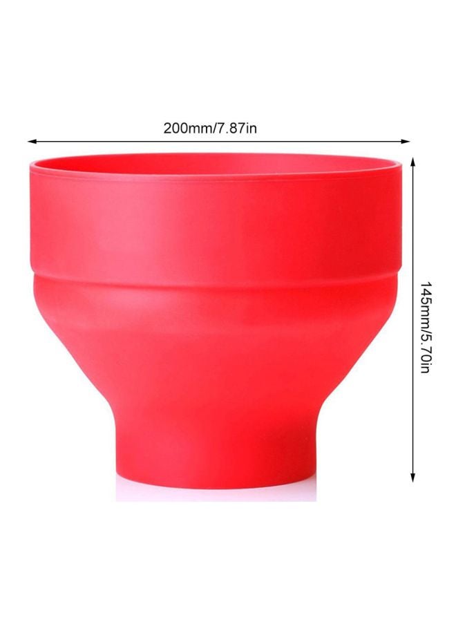 وعاء فشار من السيليكون . أحمر/أبيض 200x145مم - Image 3