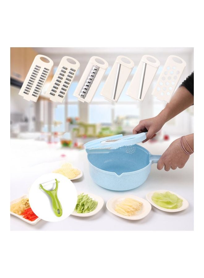 Vegetable Slicer Blue/White/Silver  - Image 4