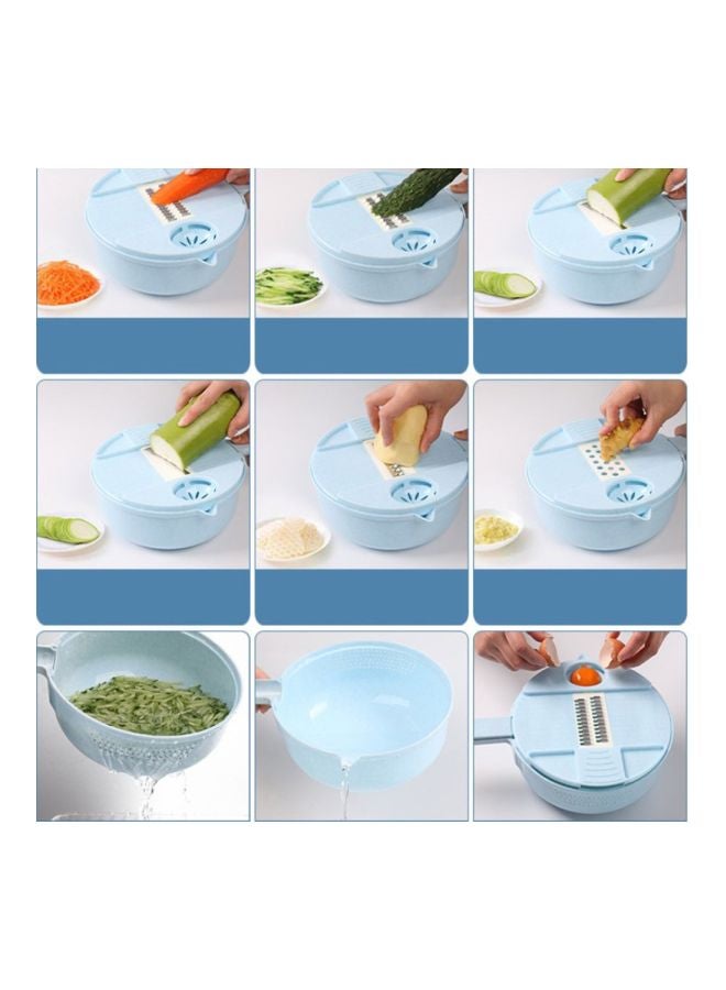 Vegetable Slicer Blue/White/Silver  - Image 3