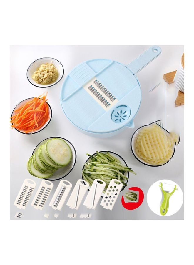 Vegetable Slicer Blue/White/Silver  - Image 5