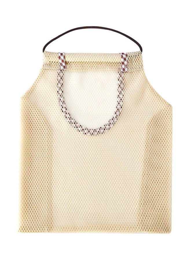 2-Piece Polyester Storage Hanging Bag Beige/Purple/White 25.5x28cm  - Image 1