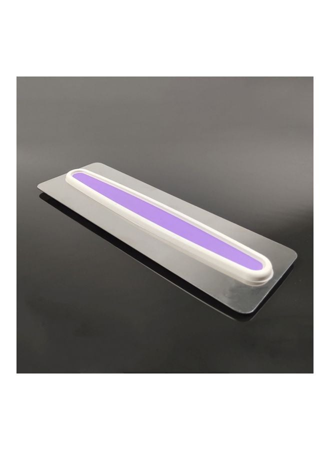 3-Piece Stainless Steel Cake Smoothing Scraper Set Silver/Purple - Image 5