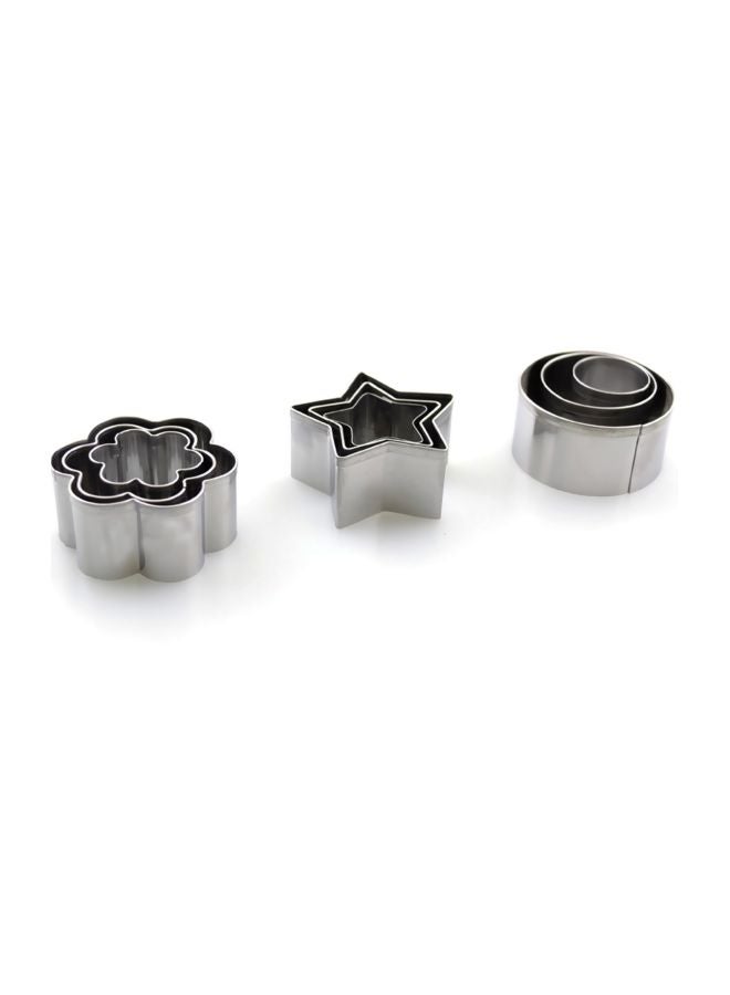 24-Piece Stainless Steel Cookie Cutter With Storage Box Silver - Image 5
