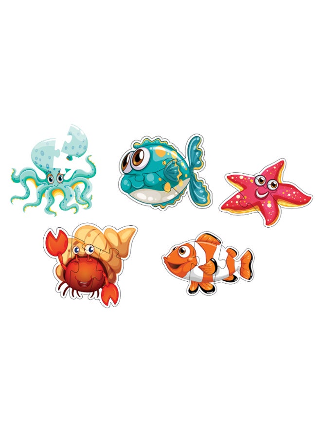 فلفي بي مجموعة أحجية حوض السمك المبسطة من 5 قطع - Image 1