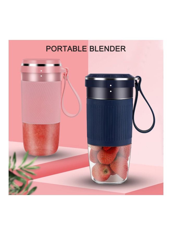 Mini Portable Juicer Blue/Clear 21.5x11.5x11.5cm  - Image 2