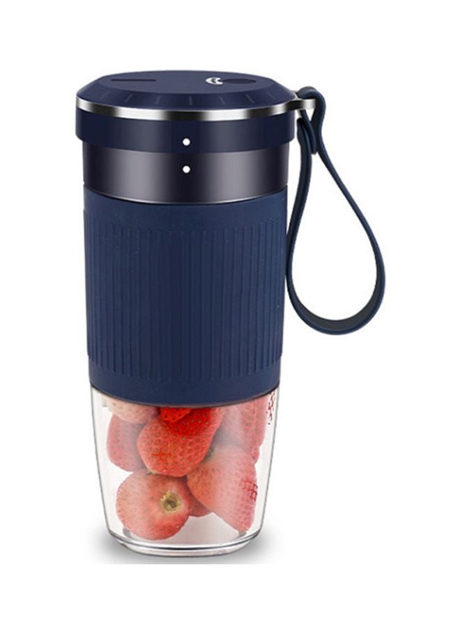 Mini Portable Juicer Blue/Clear 21.5x11.5x11.5cm  - Image 3