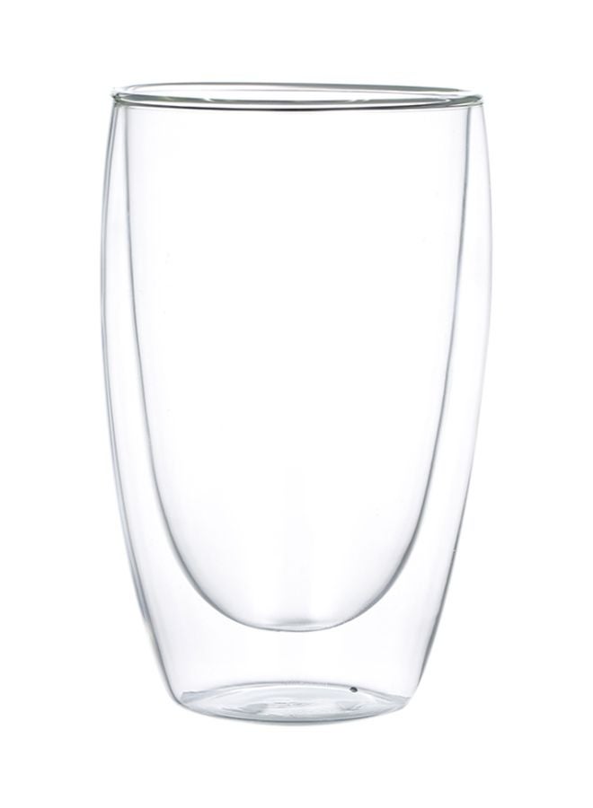 450ML Borosilicate Double Wall Coffee Tea Cup Clear 450ml - Image 1