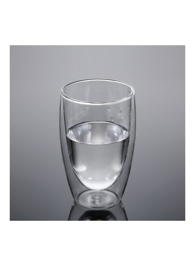 450ML Borosilicate Double Wall Coffee Tea Cup Clear 450ml - Image 3
