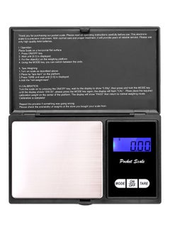 Digital Pocket Scale Black 12.6x7.5x2centimeter