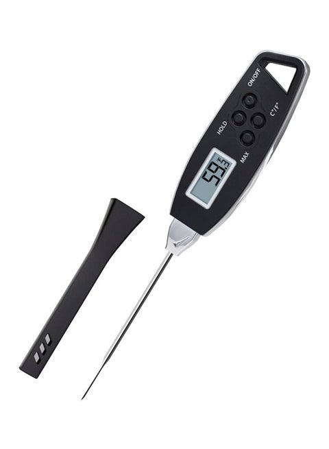 Digital Waterproof Food Thermometer Black/Silver 210x34x13mm