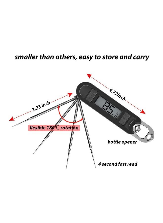 ترمومتر طعام رقمي أسود/فضي - Image 3