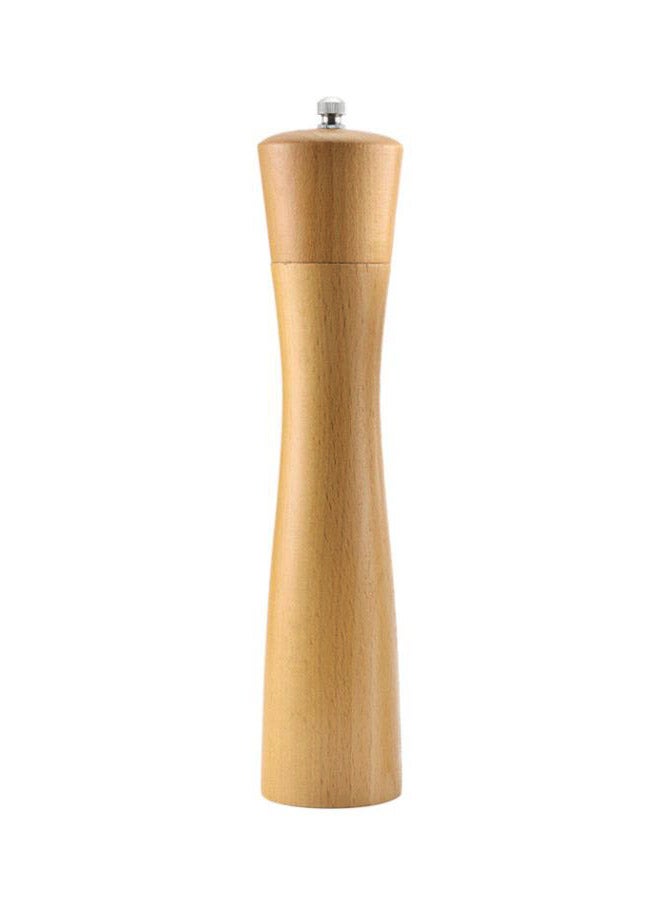 Chuyifang Wooden Pepper Mill Beige/Silver 10inch - Image 1