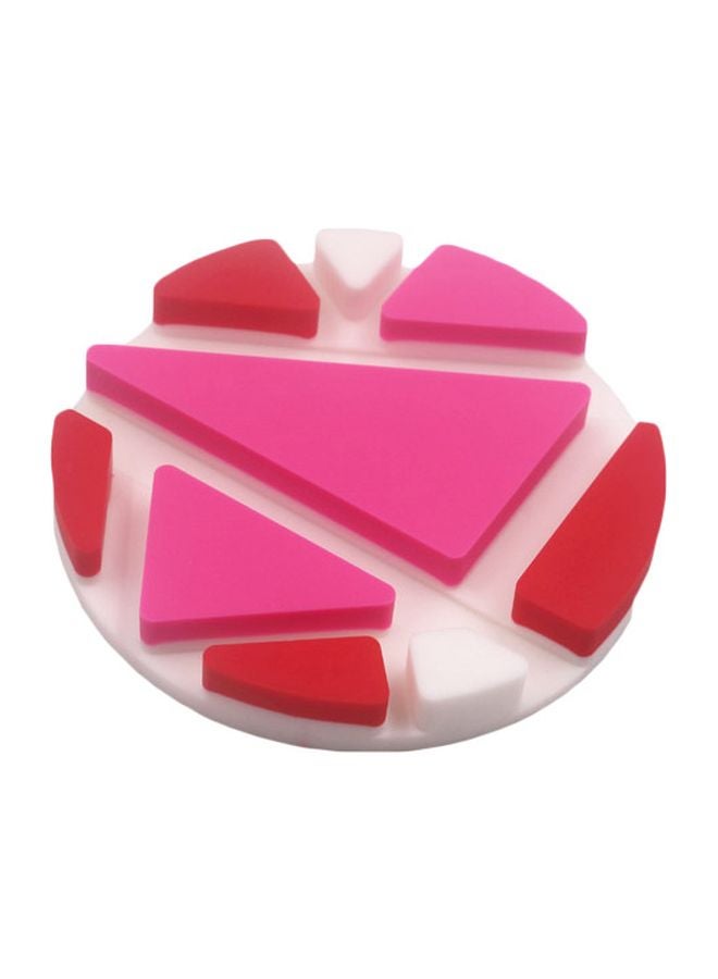 Generic Silicone Heat Insulation Pad White/Pink/Red 8.5x10x5cm 