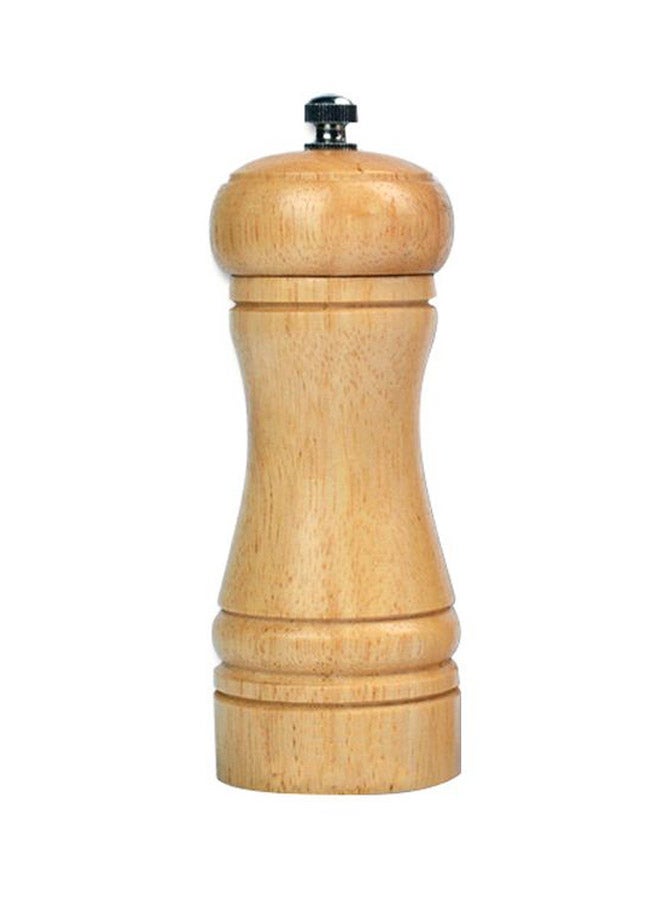 Chuyifang Wooden Pepper Mill Beige/Silver 13x5.5x4cm - Image 1