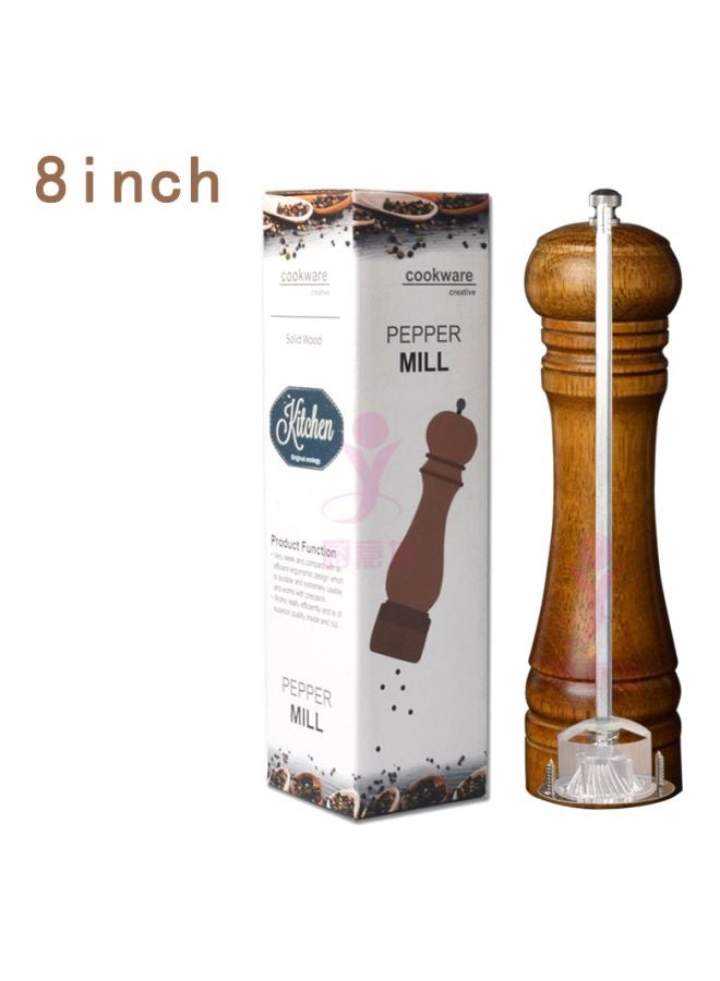 Chuyifang Seasoning Pepper Mill Brown/Silver 8inch - Image 2