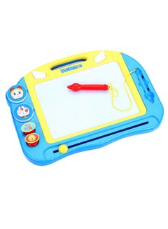 Cool Baby 2-In-1 Magnetic Magic Slate Drawing And Writing Board Blue/Yellow  - Image 1