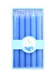 Set Of 5 Scented Candle Blue 19x2cm