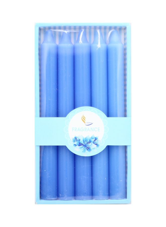 Generic - Set Of 5 Scented Candle Blue 19x2cm - Image 1