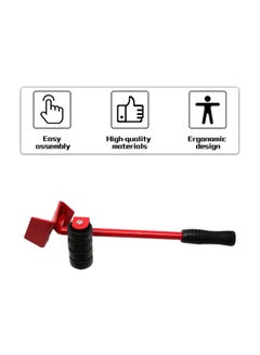 Generic 5-Piece Furniture Lifter Slider Set Red 32x9cm  - Image 2