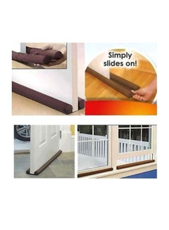 Generic Twin Draft Guard Door Stopper Brown 260x180x90mm  - Image 5