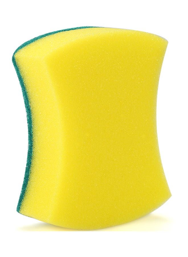 إسونماس طقم إسفنج لغسيل الأطباق مزدوج الجوانب من 30 قطعة أصفر/ أخضر 7x3x10سم - Image 2